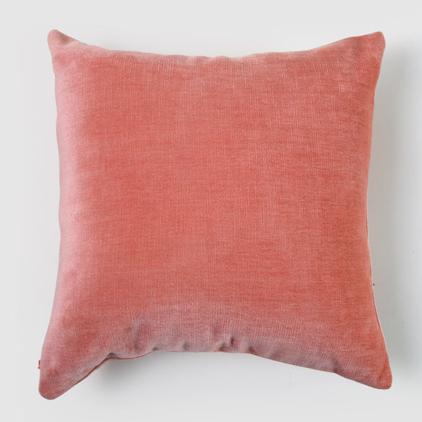 Telas De Mercato Achi Peach Plain Cushion Cover
