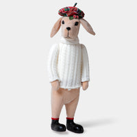 Elegant Male Dog White Sweater Décor from Paws & Claws Collection