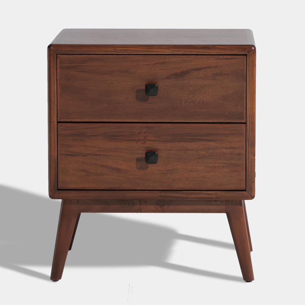 Our Home Haze 2 Drawers Bedside Table