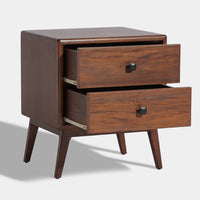 Our Home Haze 2 Drawers Bedside Table