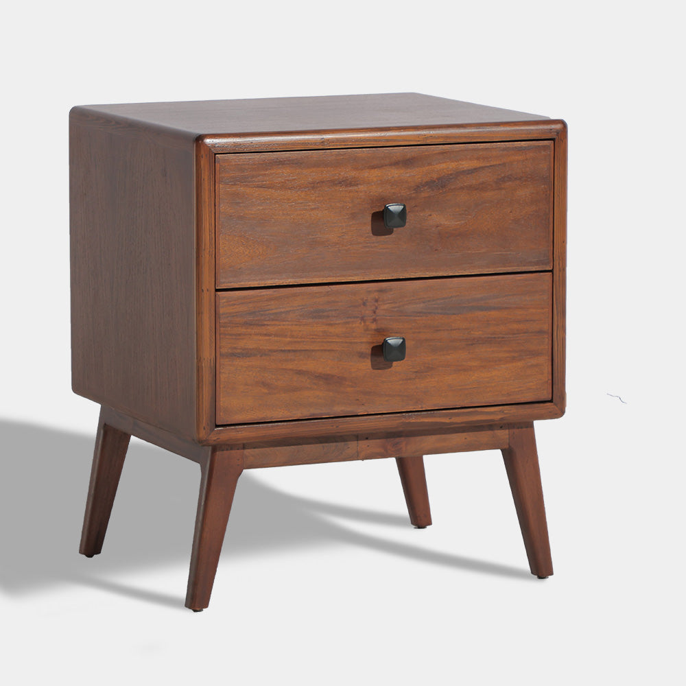 Our Home Haze 2 Drawers Bedside Table