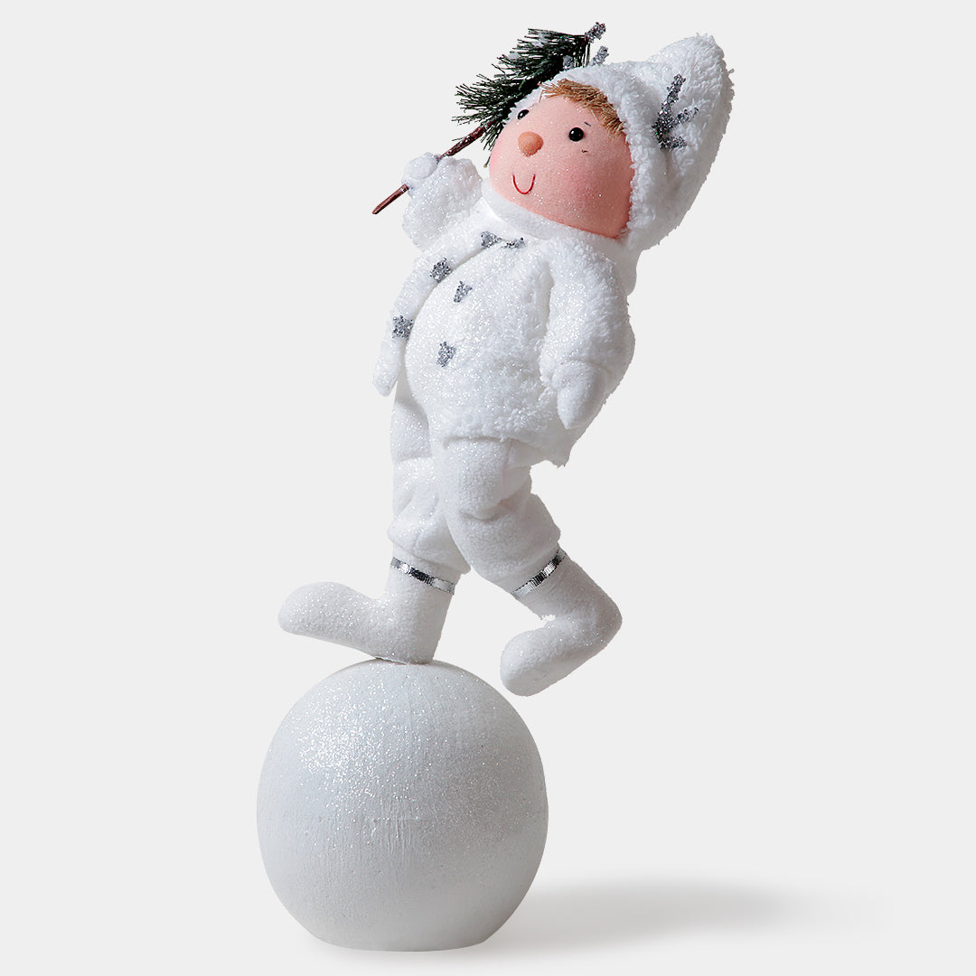 Boy Standing on Snowball from Frosted Friends Collection