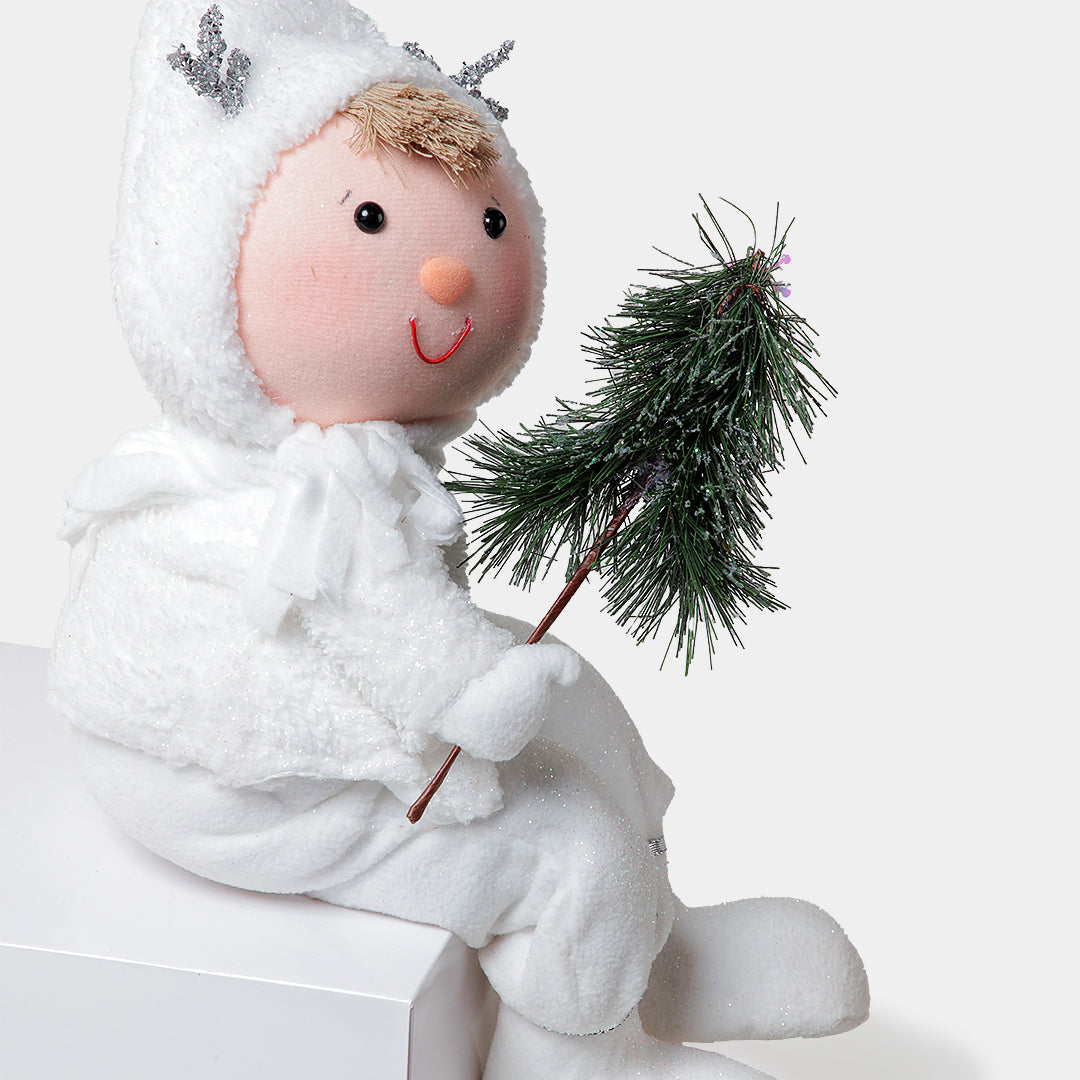 Boy Sitting on Snowball from Frosted Friends Collection