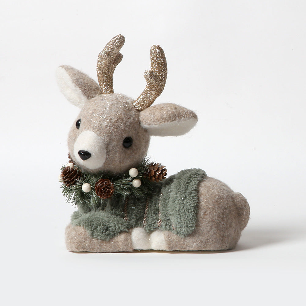 Raindeer Sitting Woodland Collection