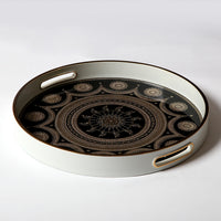 Quadro 2-Piece Vintage Accent Tray Round