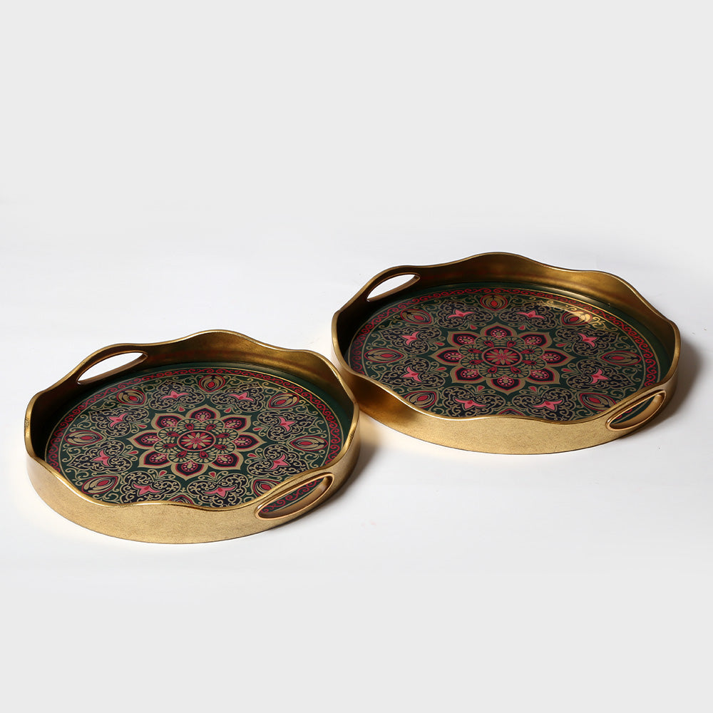 Quadro 2-Piece Vintage Accent Tray