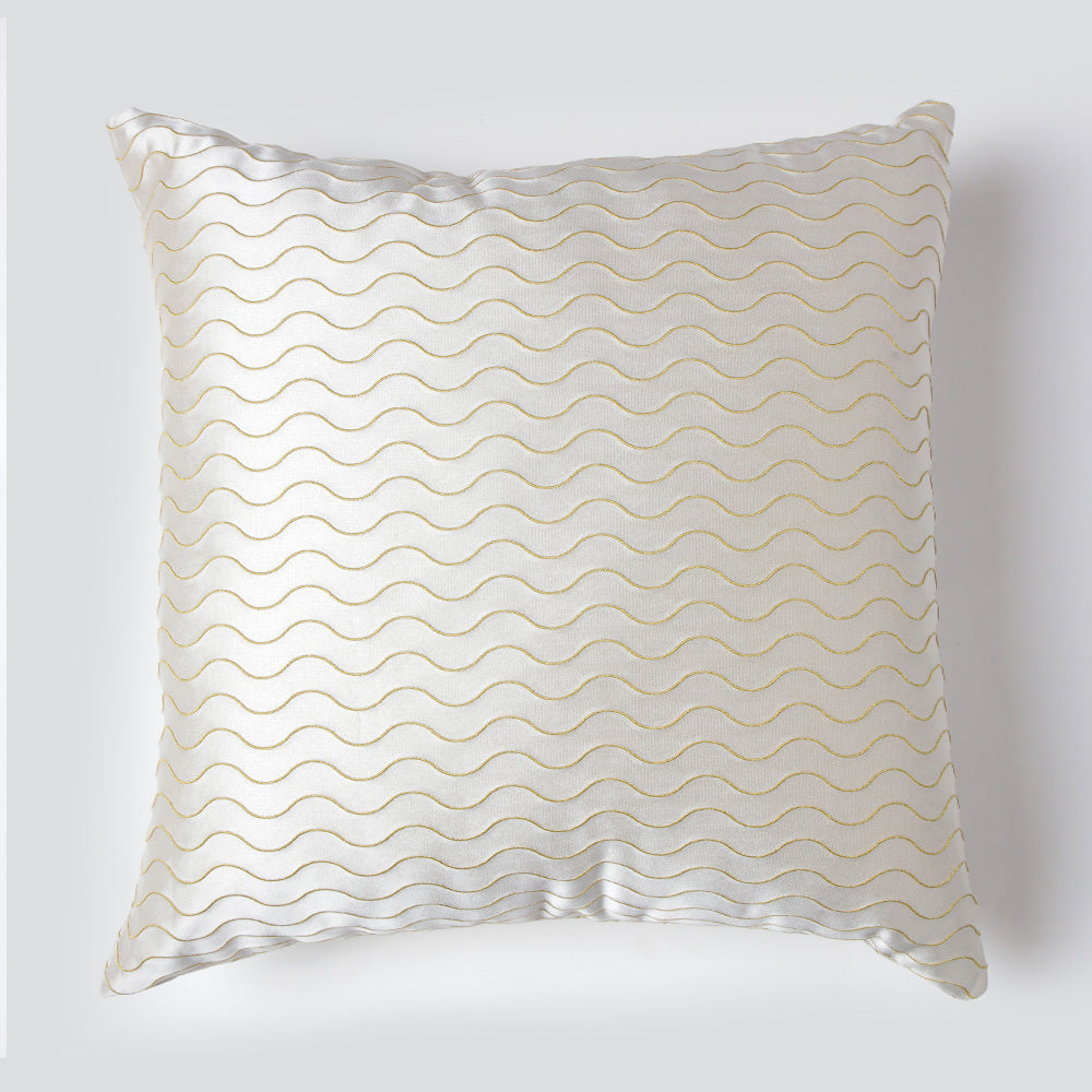 F.Libiran Cushion Cover 18x18 Waves Green PR