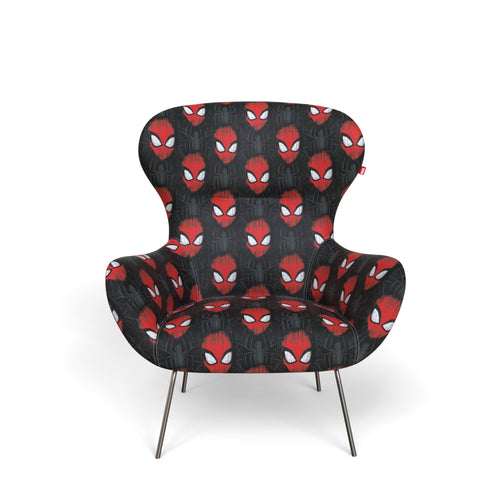 Our Home Disney Home Spiderman Red And Black Accent Chair