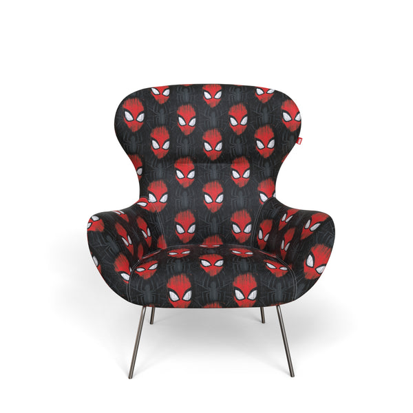 Our Home Disney Home Spiderman Red And Black Accent Chair