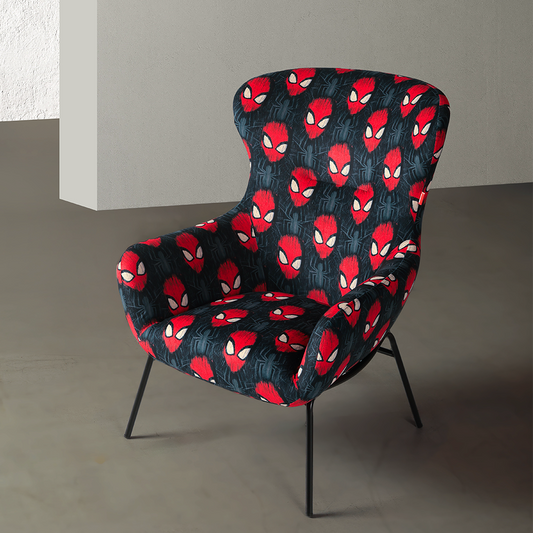 Our Home Disney Home Spiderman Red And Black Accent Chair
