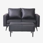Living Room Amelie II Seater Sofa Black 2 Seater (4814931001423)