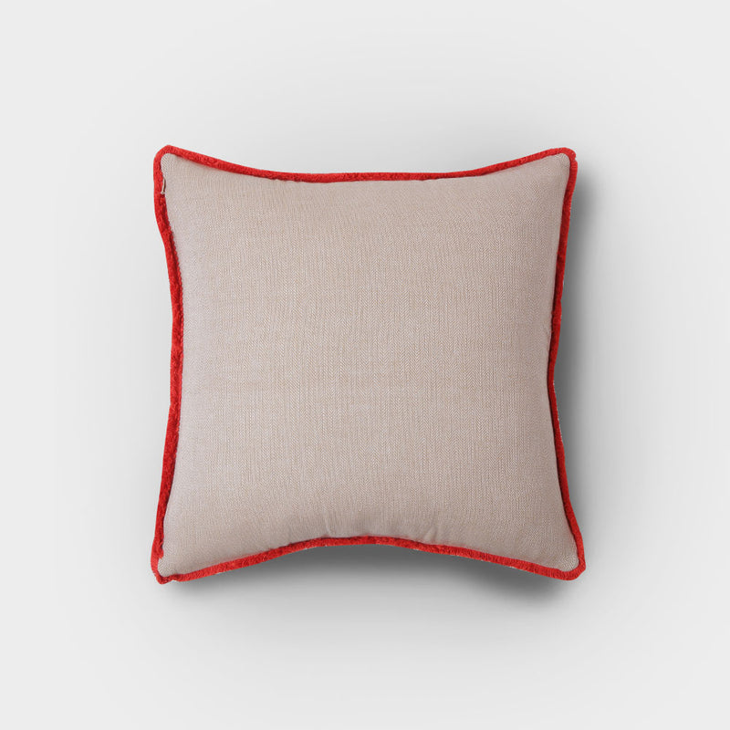 TMC Ava Fringe Gray Cushion Cover