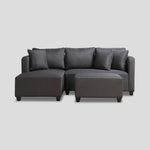Living Room Clemmons Sectional Sofa Gray Sectional (4857192710223)
