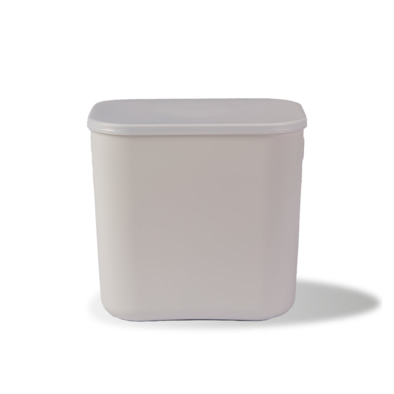 Home IQ Gray Plastic Storage Boxes (6639556755535)