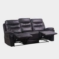 Living Room Houston Seater Recliner Black 3 Seater (4814750253135)