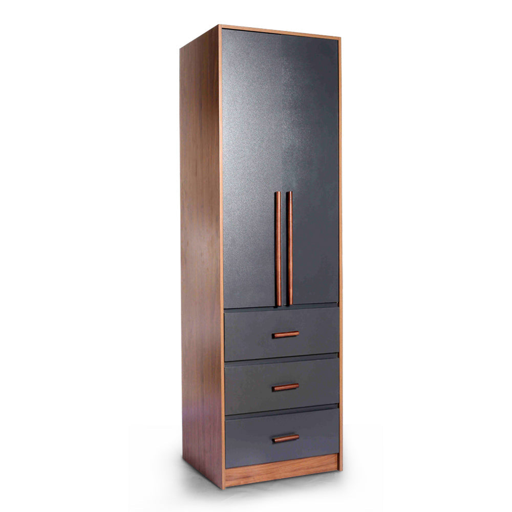 Tidus II Swing Door with Drawers Wardrobe (7586224570609)