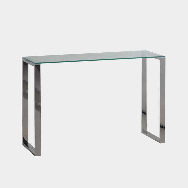 Living Room Sven Console Table Silver/Clear (4781712670799)