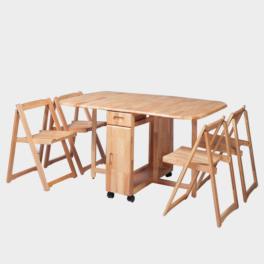 Tristen Foldable Wooden Dining Set at Our Home (4781714931791)